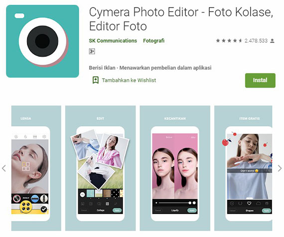 Cymera Photo Editor