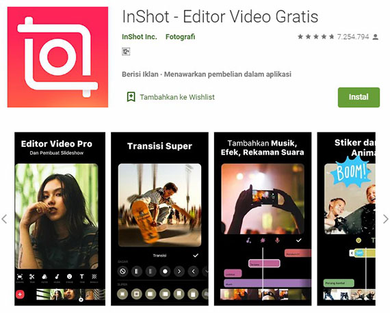 Aplikasi edit foto Android Inshot Photo Editor