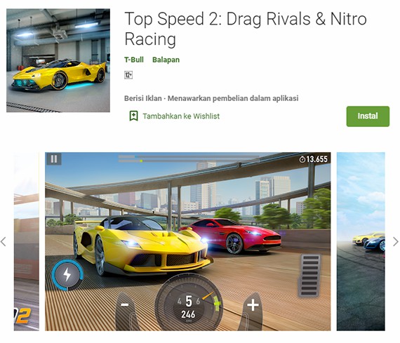 Game Top Speed 2: Drag Rivals & Nitro Racing