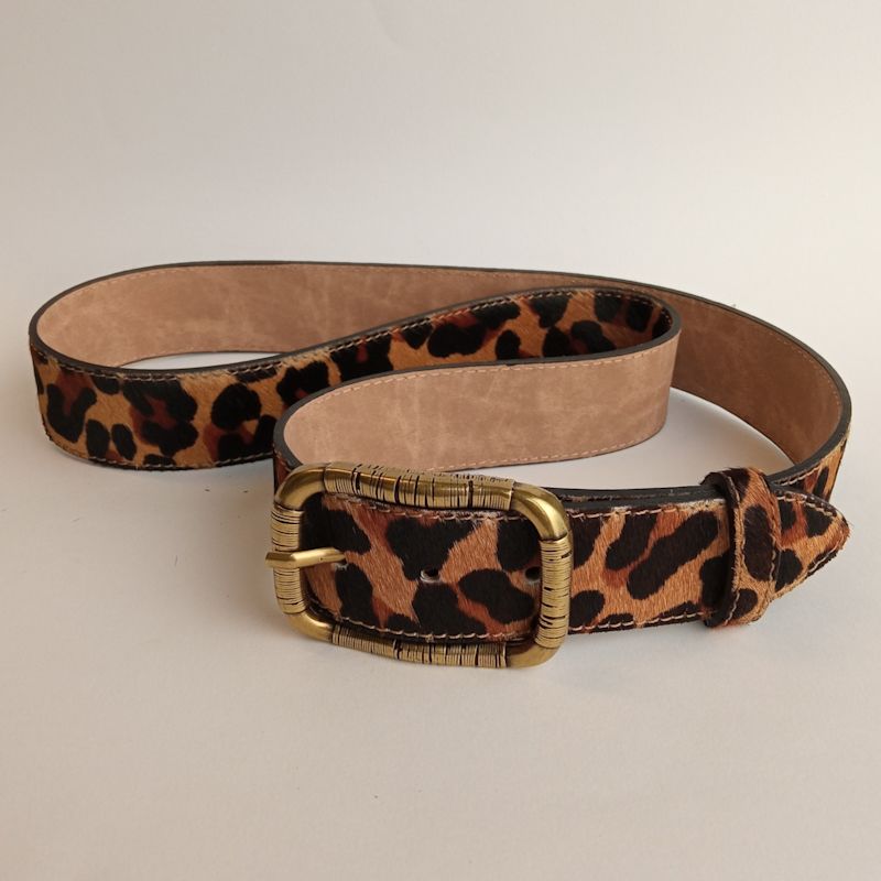 Animal Print Belt - Leopard Print Cowhide Belt | JUAN-JO  display picture 2