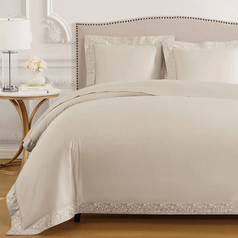 Ariane™ Duvet Cover Set - Cream | Pure Parima | Wolf & Badger