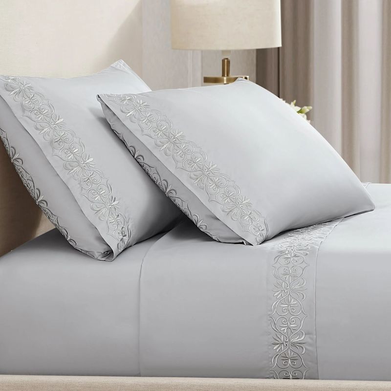 Ariane™ Sheet Set - Grey | Pure Parima | Wolf & Badger