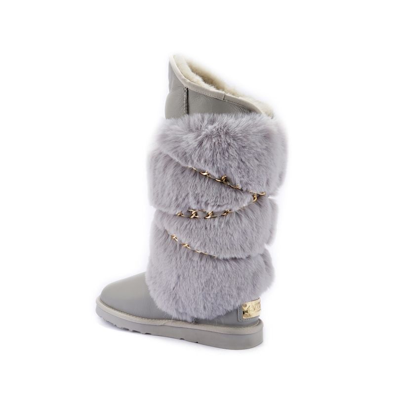 Atilla Tall Boots Ice Gray | Australia Luxe Collective | Wolf & Badger