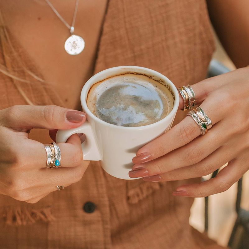 Aura Magic Silver Spinning Ring | Charlotte's Web Jewelry | Wolf & Badger