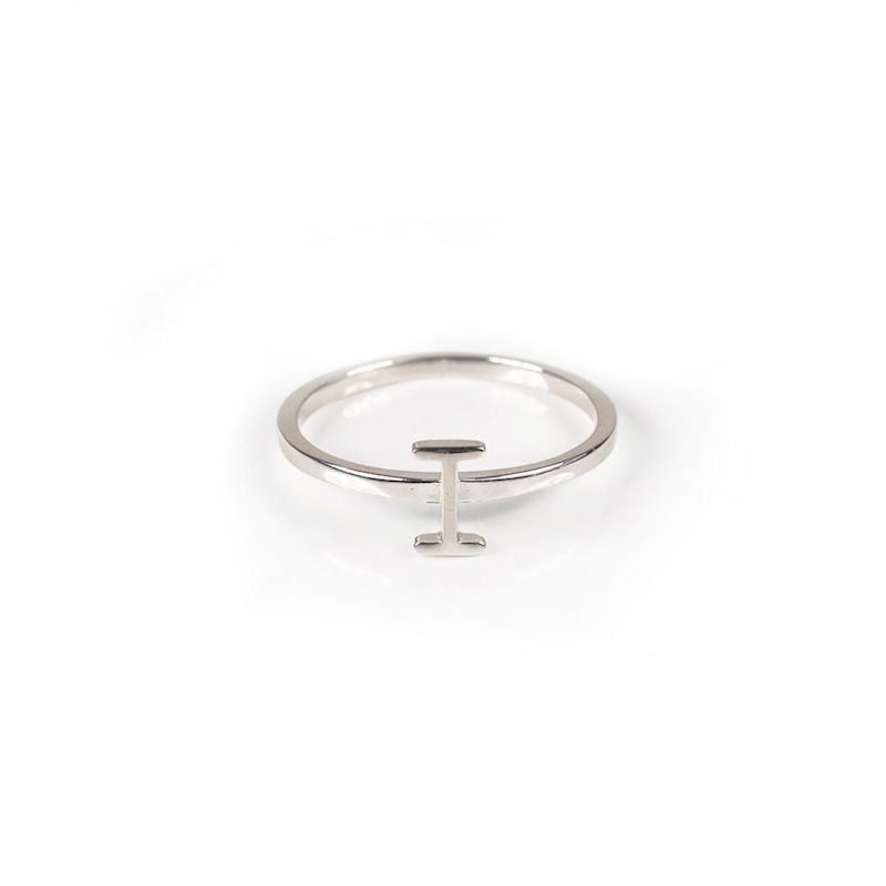 Alphabet Stacker Ring - Silver | Toolally | Wolf & Badger