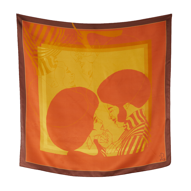 Billie & Noah Silk Scarf | DALZIEL | Wolf & Badger