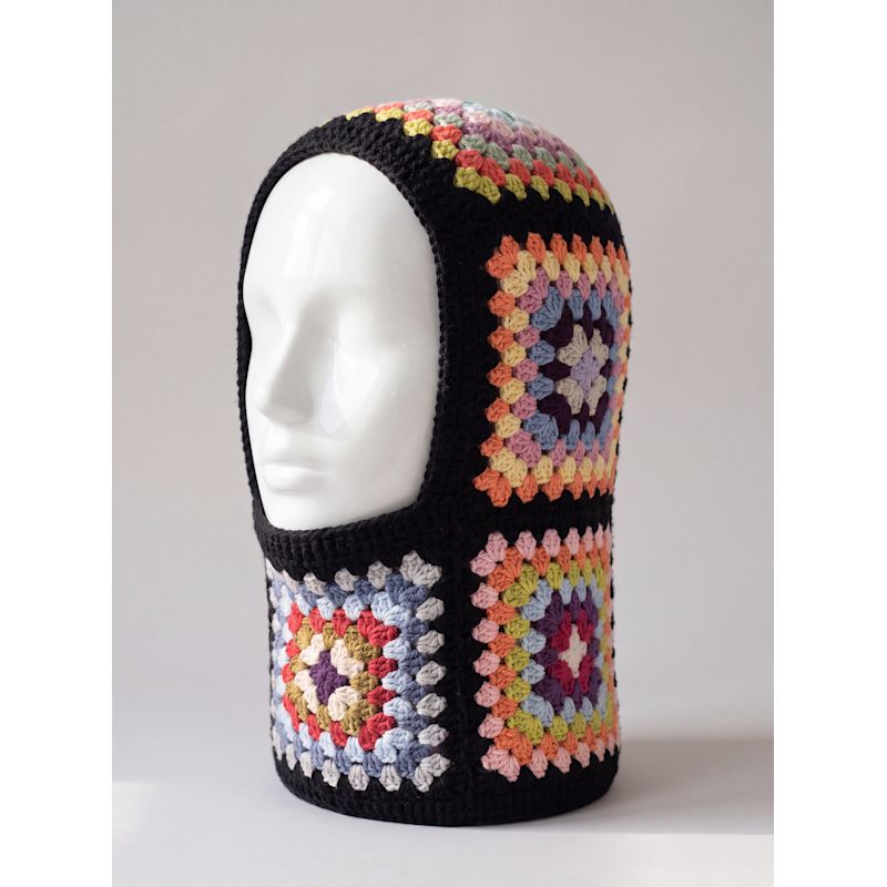 Black Pastel Handmade Crochet Balaclava | Ana Chic | Wolf & Badger