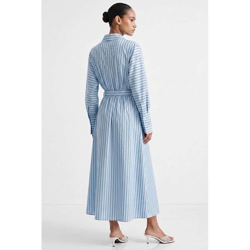 Bogie Raglan Sleeve Belted Midi Dress - Multi Color | EXQUISE | Wolf ...