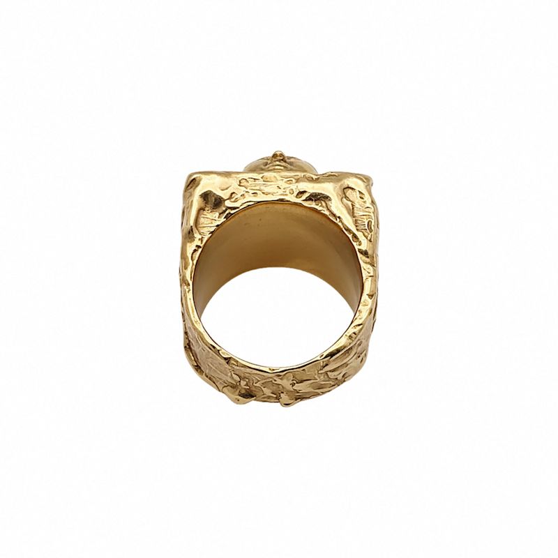 Buddha Signet Ring - Sterling Silver | MOCA Jewellery | Wolf & Badger