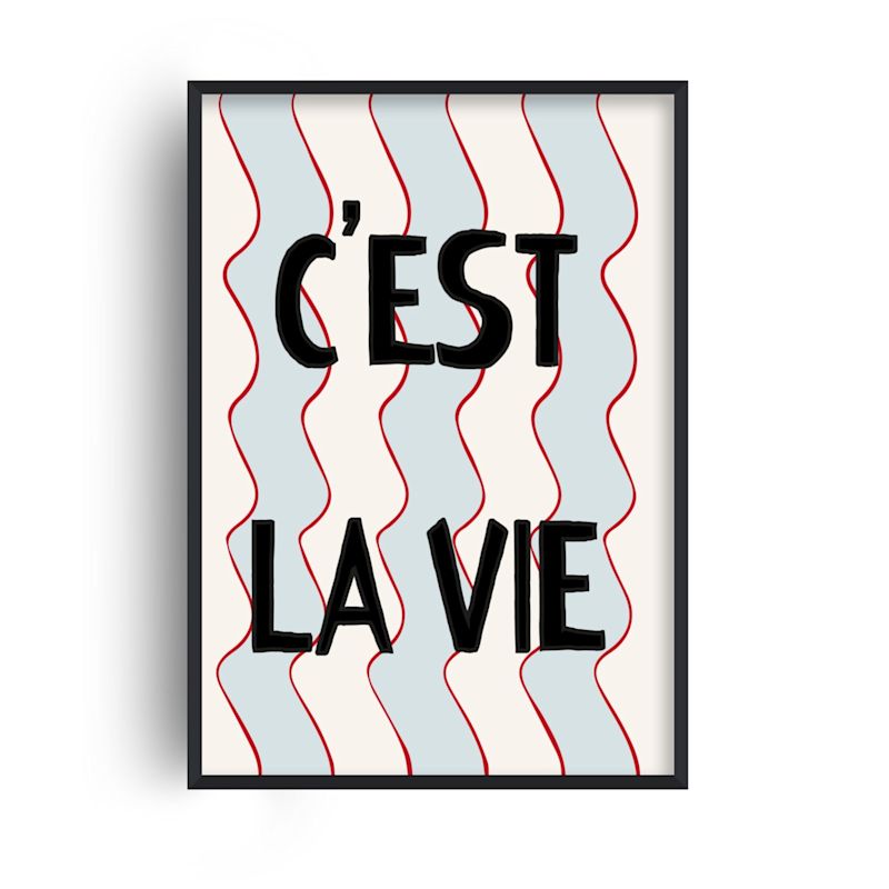 C'est Lie Vie French Retro Inspired GicléE Art Print A3 | Fanclub ...