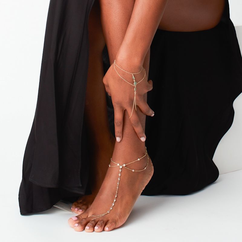 Calypso Foot Chain | LYA SOUL JEWELRY | Wolf & Badger