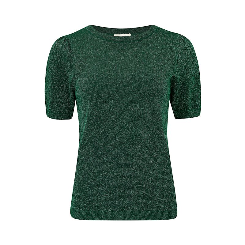 Calypso Sparkly Knitted Top Green | Sugarhill Brighton | Wolf & Badger