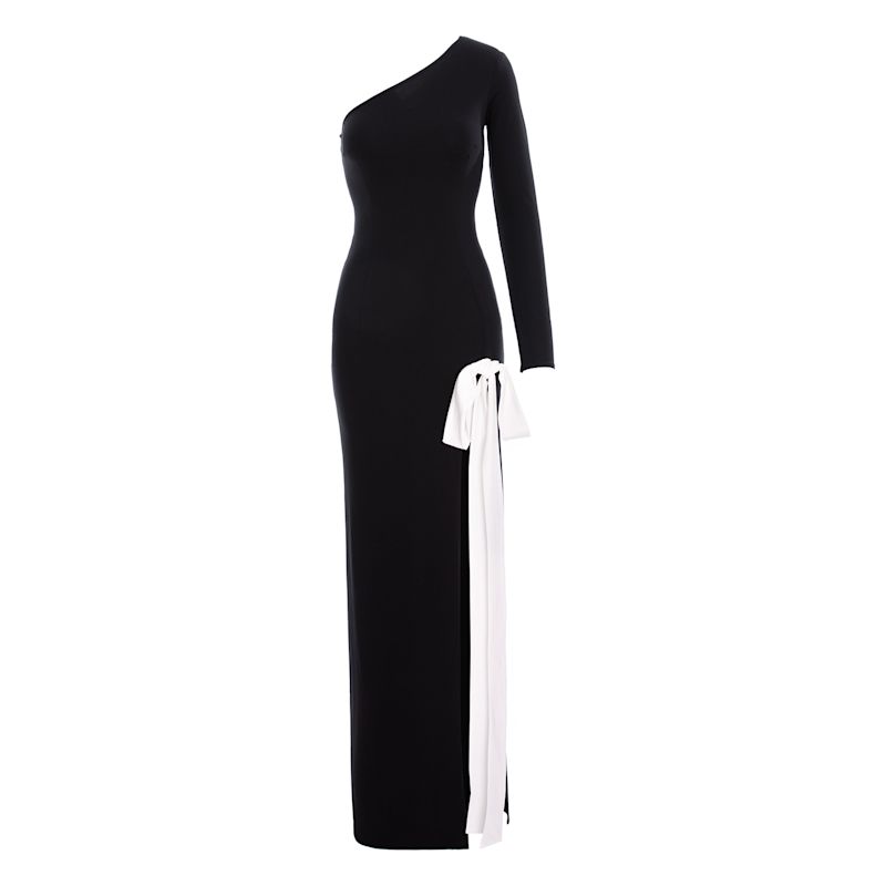 Bow Maxi Jersey Dress