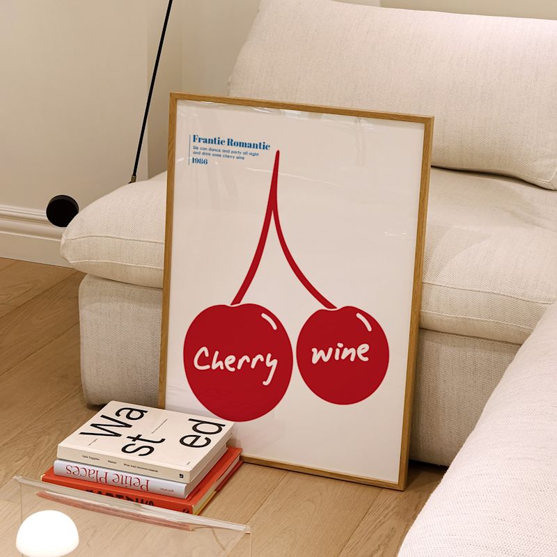 Cherry Wine Kitchen Music Inspired Retro GicléE Art Print A2 | Fanclub ...