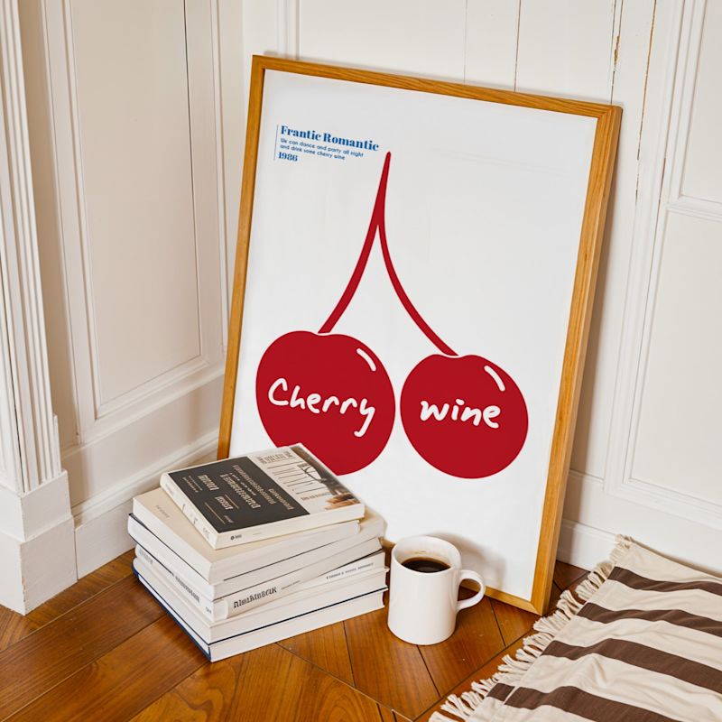 Cherry Wine Kitchen Music Inspired Retro GicléE Art Print A2 | Fanclub ...