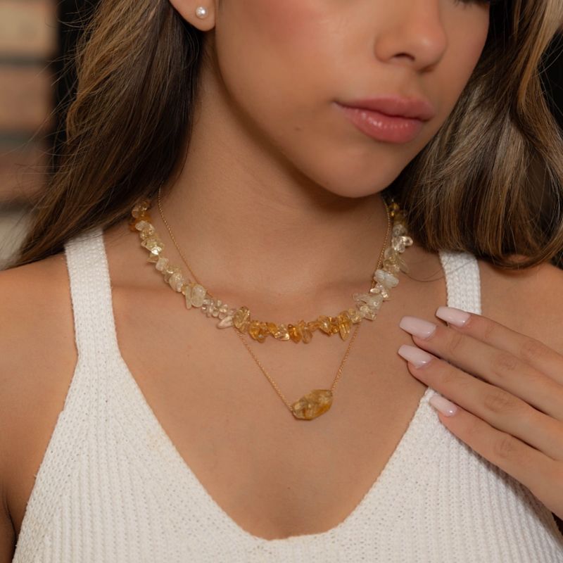 Citrine Necklace | LALINDE | Wolf & Badger