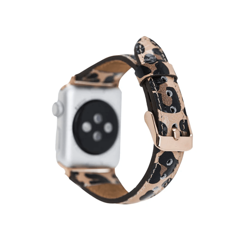 Classic Leopard Print Leather Apple Watch Band - Dallas  display picture 3
