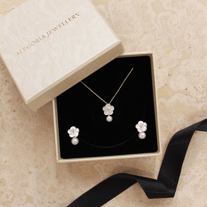Cleito Earrings - White Pearl | ALEGORIA JEWELRY | Wolf & Badger