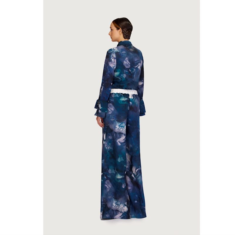 Abstract Printed Cargo Style Pant & Shirt Coord Set