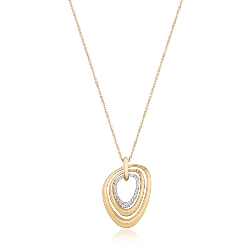 Coexist Triple Necklace - Yellow Gold | Reis Jewelry | Wolf & Badger