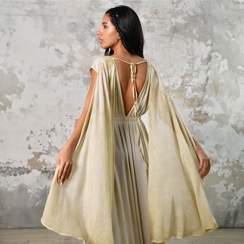 bohemian gold dress Garbo Dress - Burnished Gold Lace main image 1