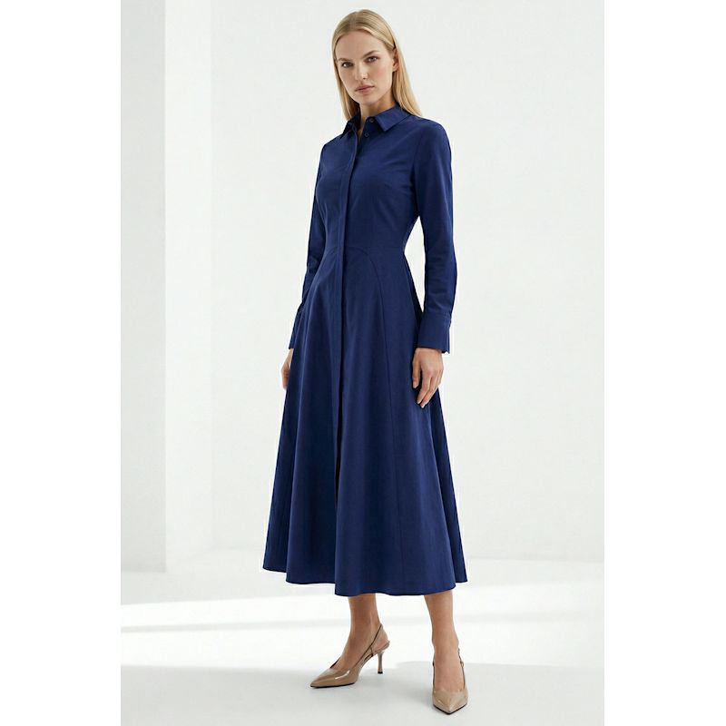 midi dress with cut outs Linen Side ELOQUII Women's Plus Size Size:US 00 / UK 0 / EU 28 SPU:UWM750116