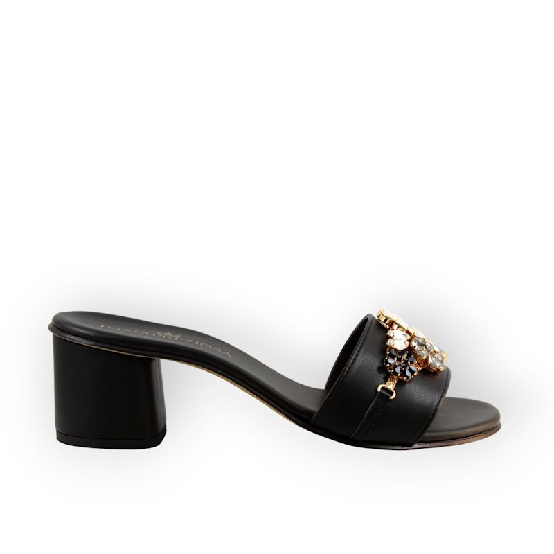 SANDAL HEEL MULE FRIEND IN FLORA main image 1