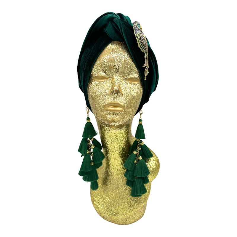 Forest Pretty Poly Chacha Turban | Julia Clancey | Wolf & Badger