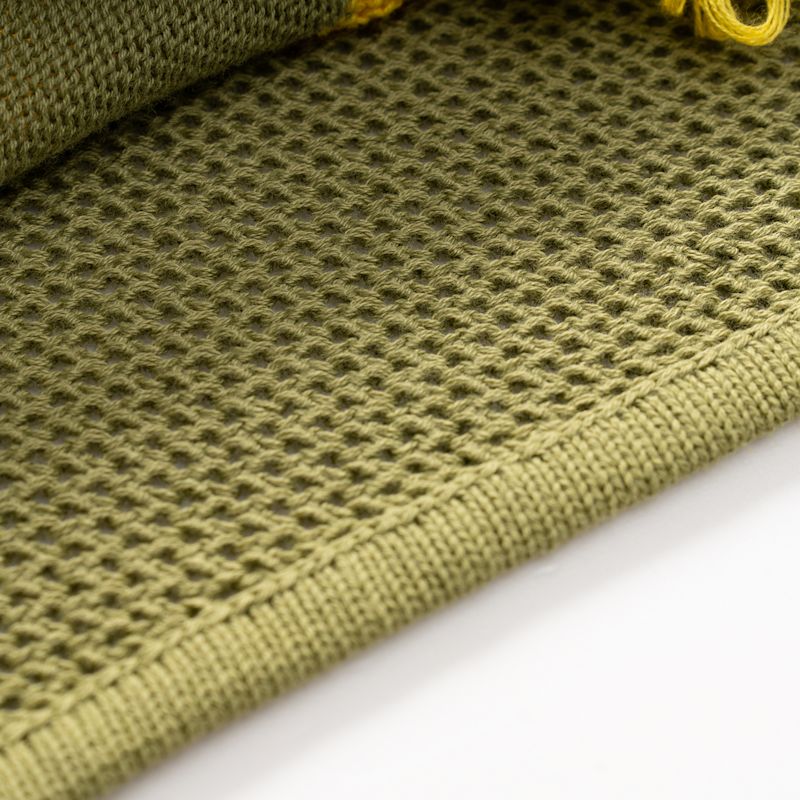 Fully Fashioning Hope Color Block Knit Top - Green & Black | Fully ...
