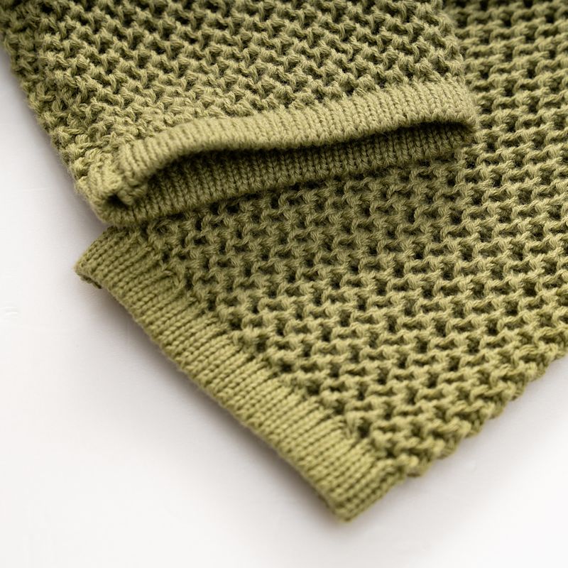 Fully Fashioning Hope Color Block Knit Top - Green & Black | Fully ...