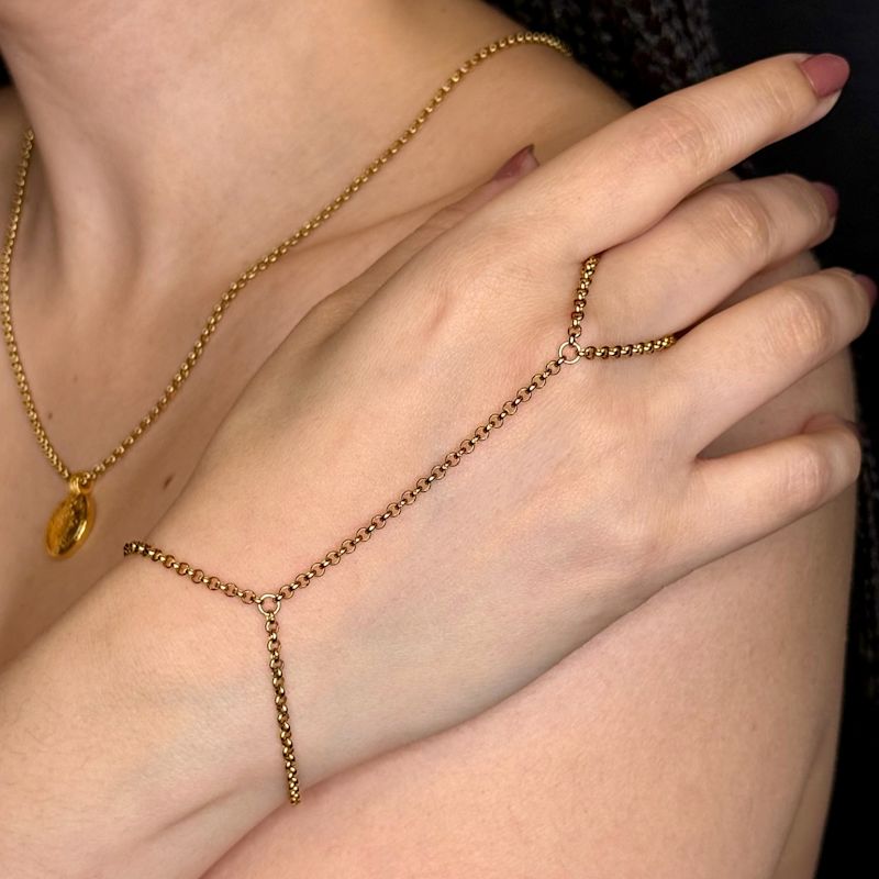 Gold Hand Chain | MHART | Wolf & Badger