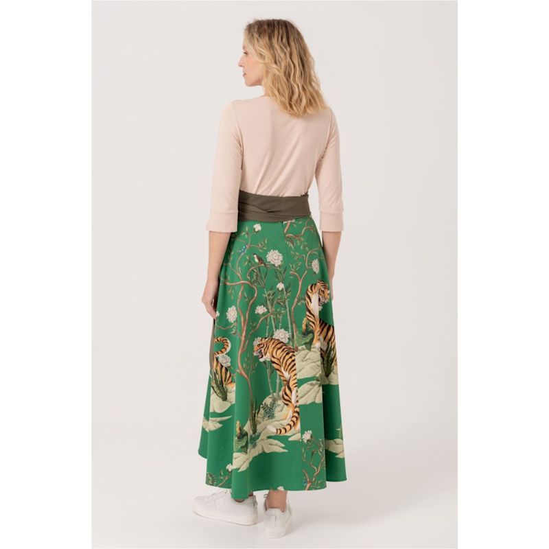 CD Tiger Skirt Blue Cotton