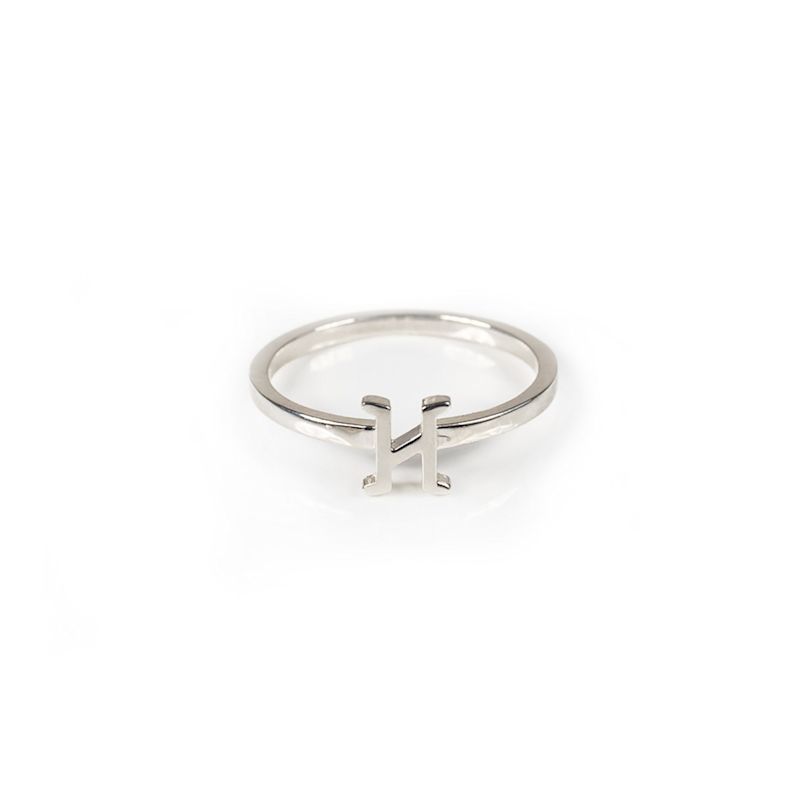 Alphabet Stacker Ring - Silver | Toolally | Wolf & Badger