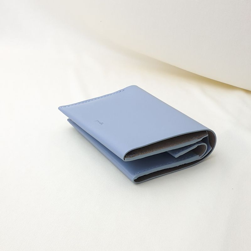 Handmade All In One Wallet - Ice Blue | godi. | Wolf & Badger