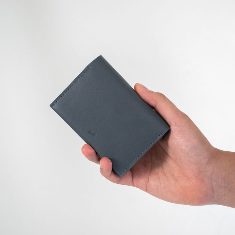 8 Card Wallet Dark Green Heavy Grain