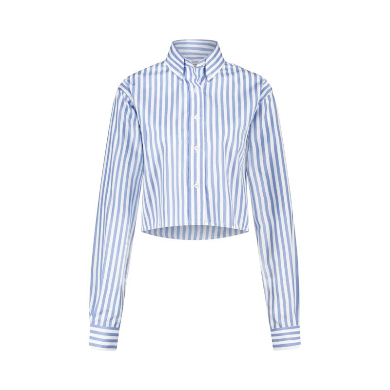 Ida Shirt Striped Blue | PARAMIDONNA | Wolf & Badger