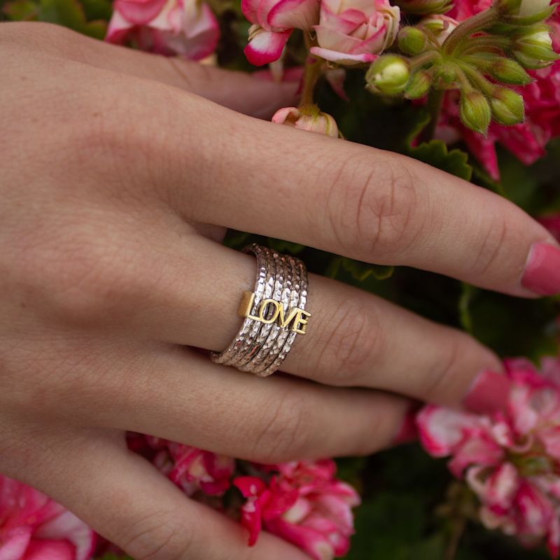 Love In A Spin Silver Spinning Stacking Ring | Charlotte's Web ...