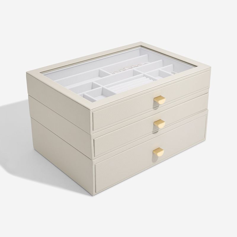 Stackers Oatmeal Supersize Jewelry Box With Drawers | Stackers | Wolf ...