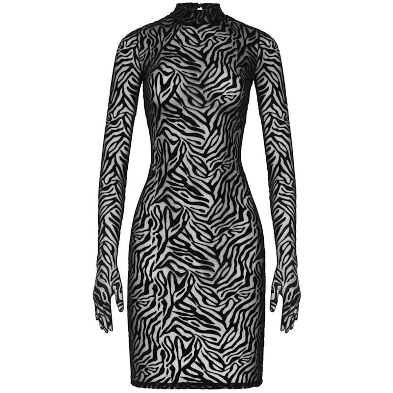 Women's Black Kourtney Mini Dress | Extra Large | Perilla
