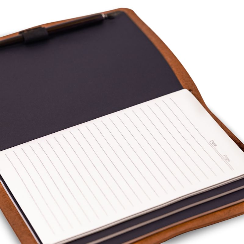 Leather Refillable Journal - Red | Designs by Elle | Wolf & Badger