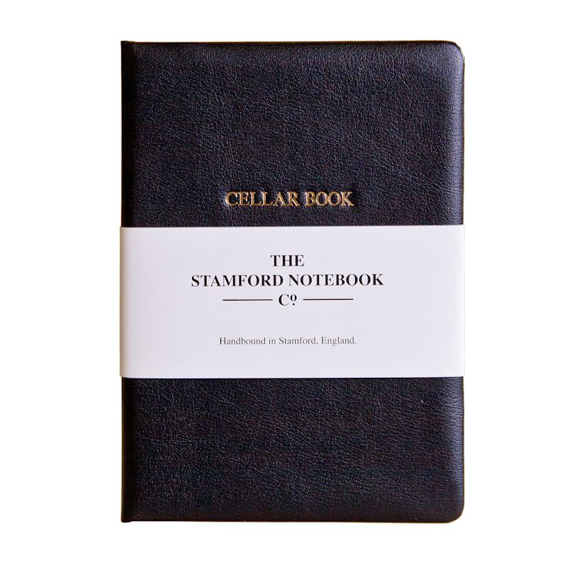 Leather Wine Cellar Book - Black | The Stamford Notebook Company | Wolf ...