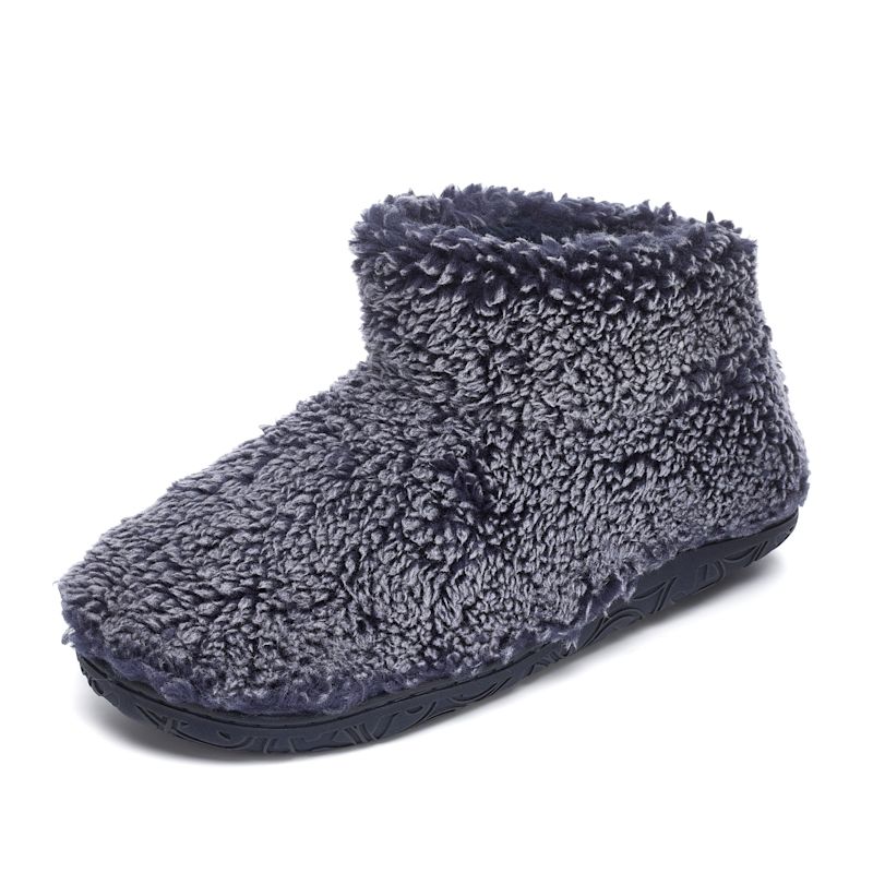 Leonardo - Shorter Length 100% Recycled Snow Tipped Sherpa Slipper Boot ...