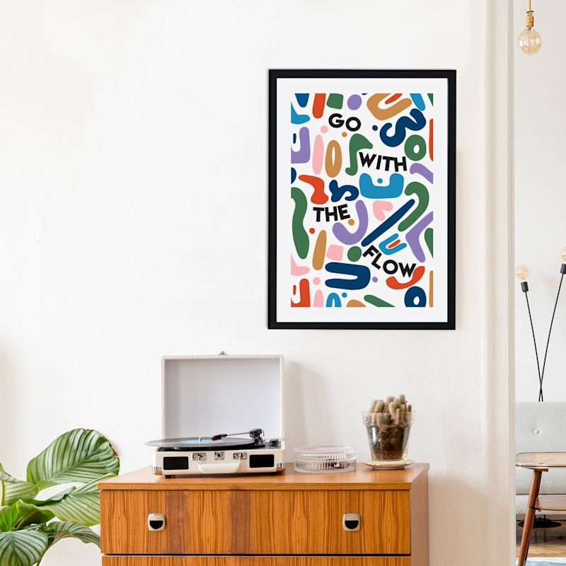 Go With The Flow Retro Art Print A2 | Fanclub | Wolf & Badger