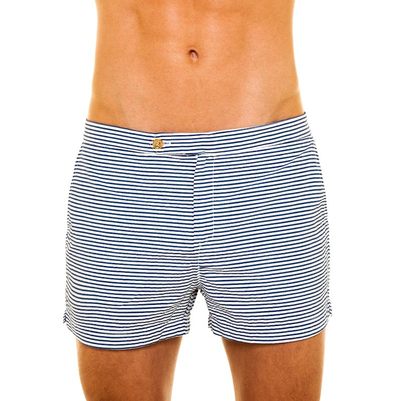 Luchino Seersucker Blue | PIER SICILIA | Wolf & Badger