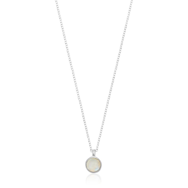 Lulea Moonstone & Sterling Silver Pendant Necklace | Auree Jewelry ...