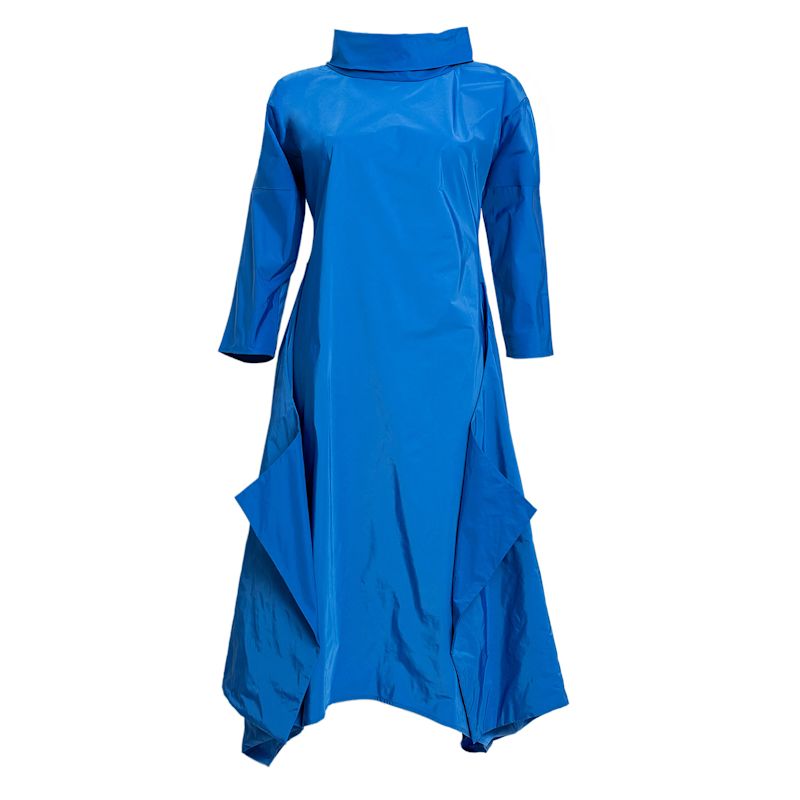 Many Angles Dress In Very Blue Taffeta | Bianca Popp | Wolf & Badger