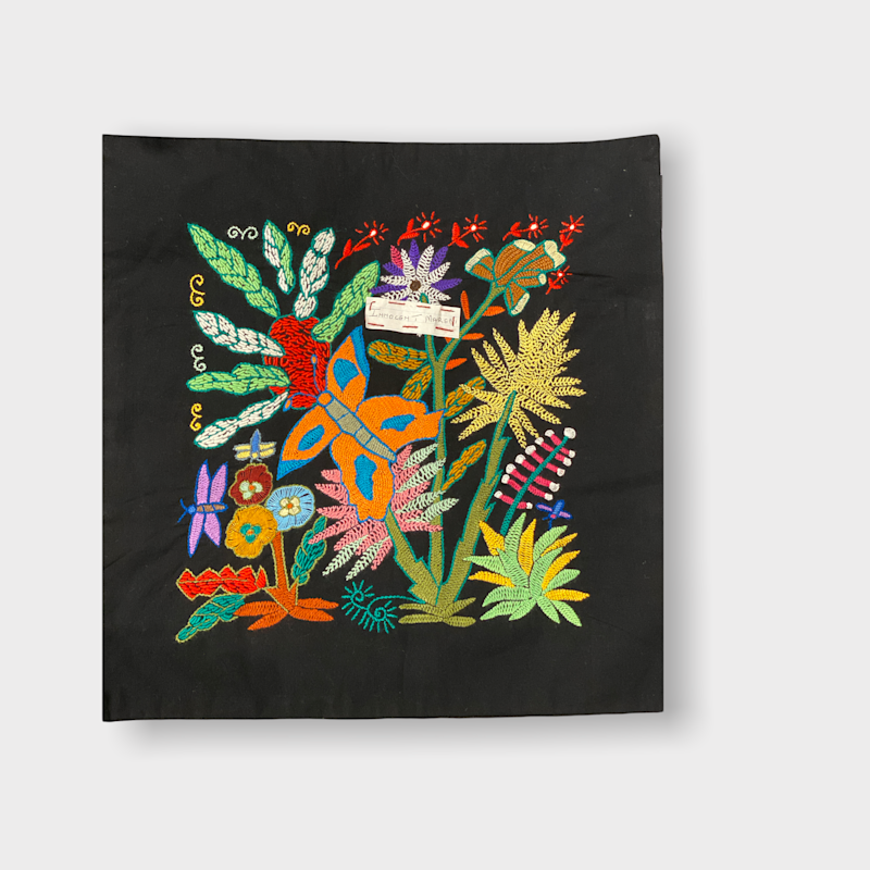 Mapula Embroidered Cushion Twelfth | Botanical Boys | Wolf & Badger