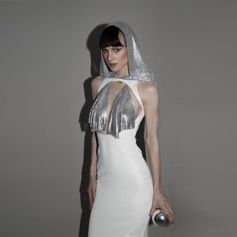 Metallic Hooded Gown | Vestiaire d'un Oiseau Libre | Wolf & Badger