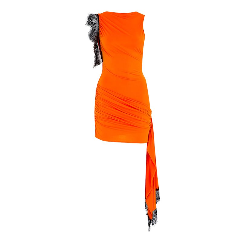 Herfetch Mini Mango Tango Dress - Orange