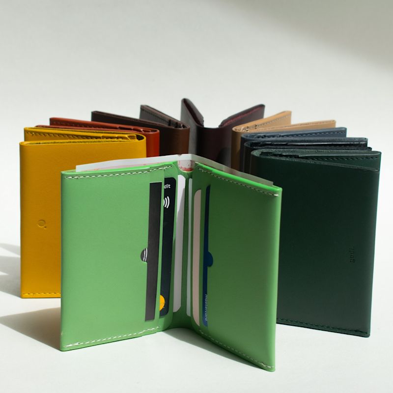 Bear Shield Green Foldable Wallet